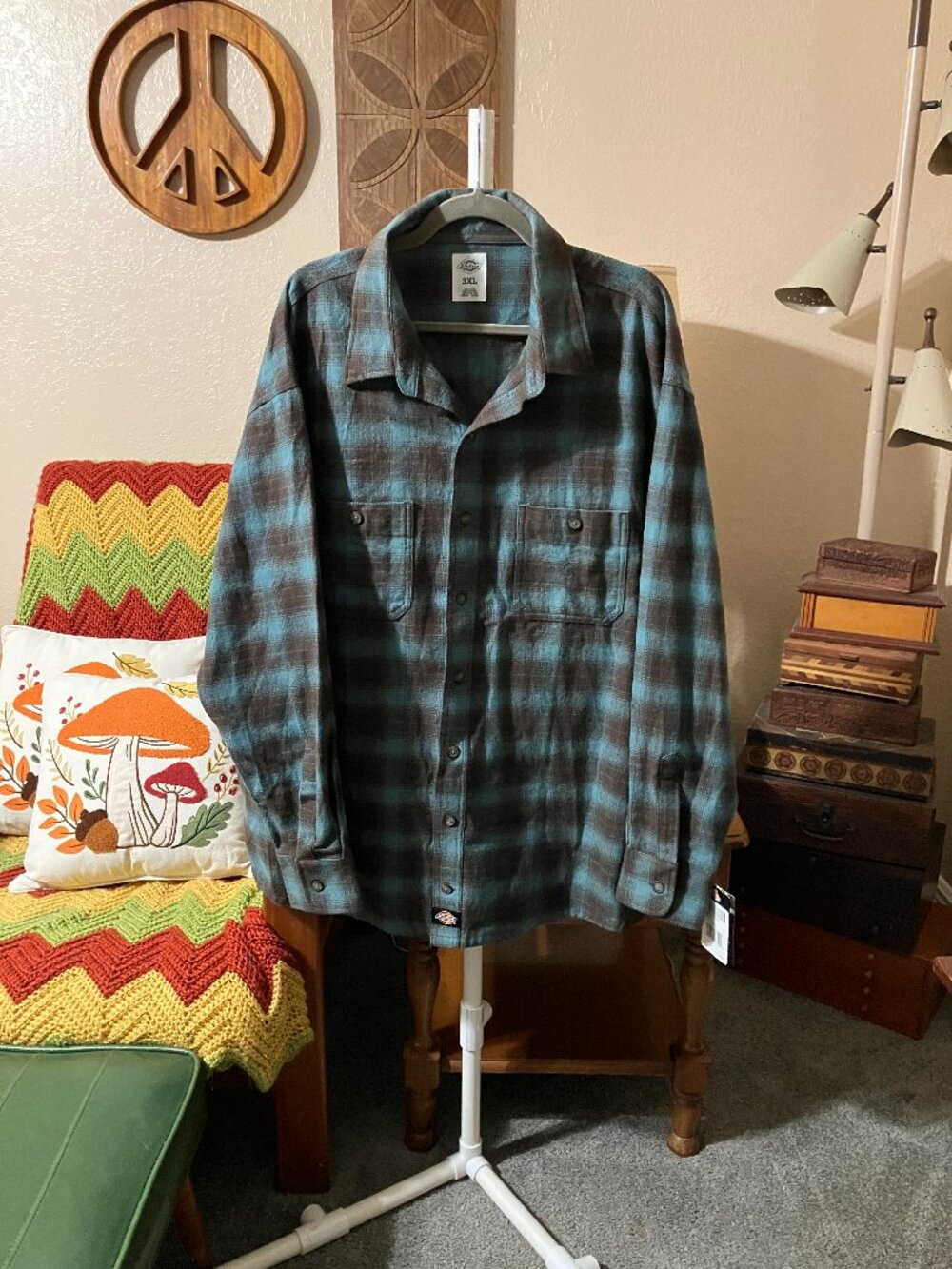 New with Tags Men’s Sz. 3XL Dickies Heavy Weight Long Sleeve Flannel Shirt
